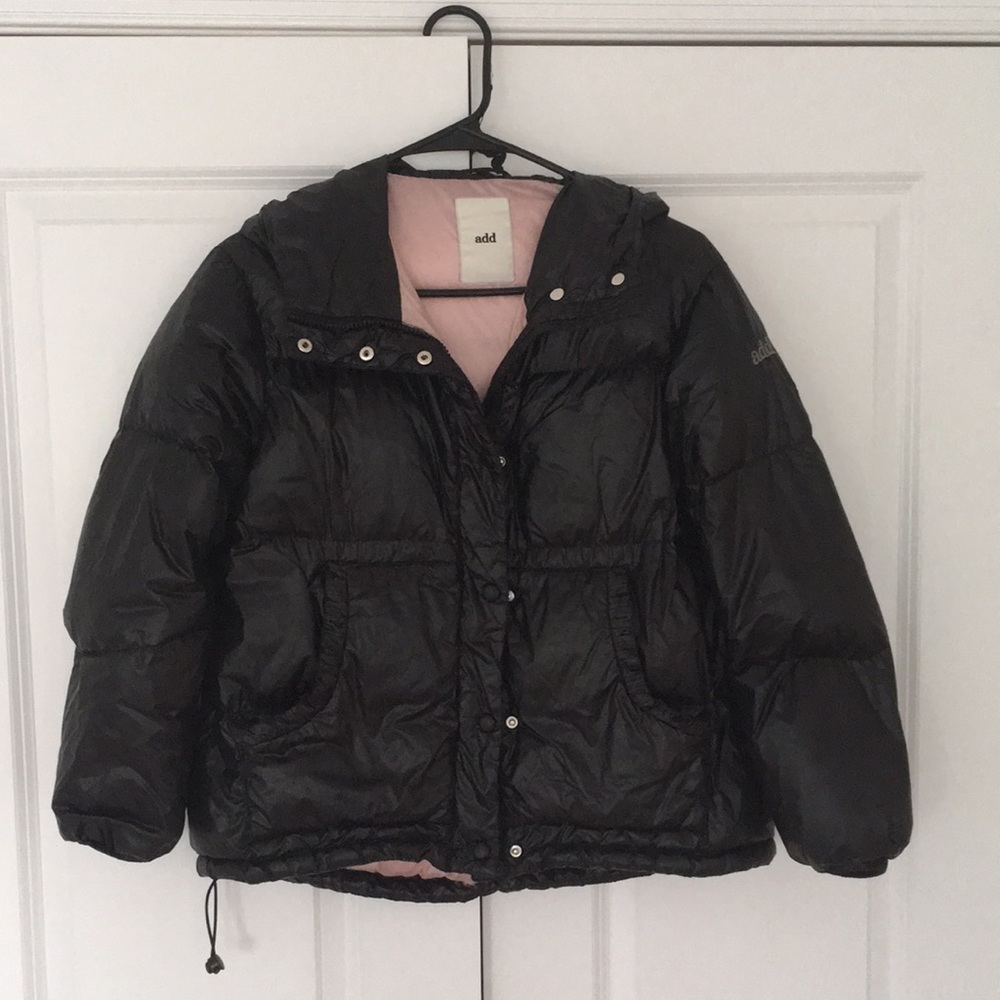 Add down girls coat with pink lining size M